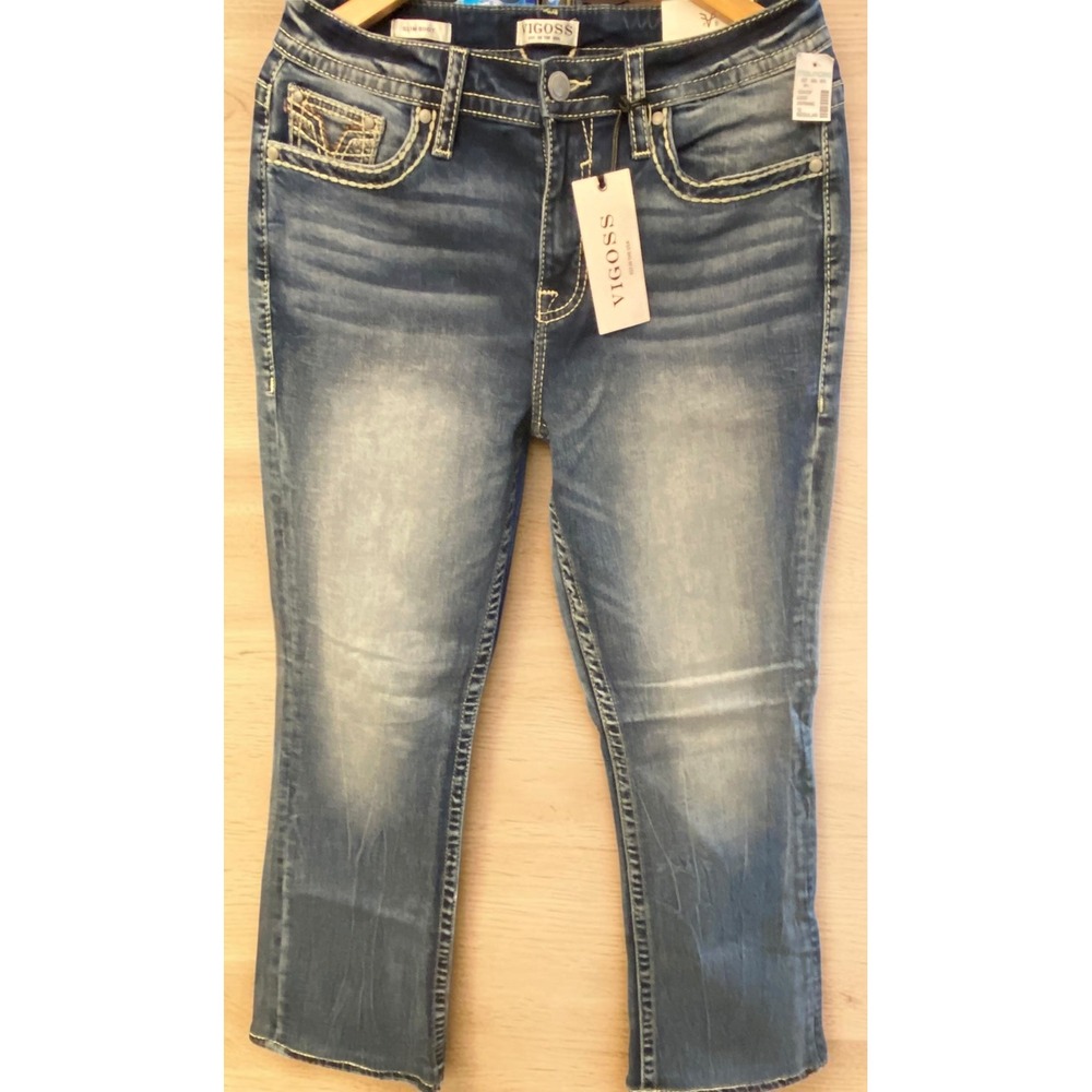 Vigoss Slim Boot Heritage Fit High Rise Western Style Woman's Size 12 Jeans NWT